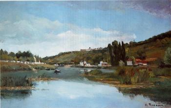 卡米耶 畢沙羅 The Banks of the Marne at Chennevieres 卡米耶 畢沙羅 The Banks of the Marne at Chennevieres